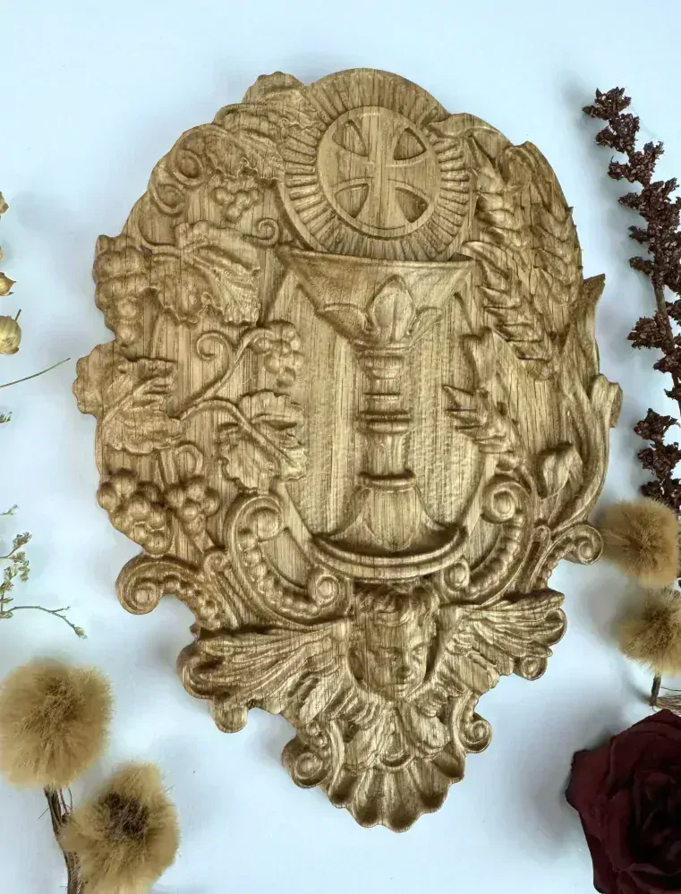 Drevený obraz Svätá Eucharistia
