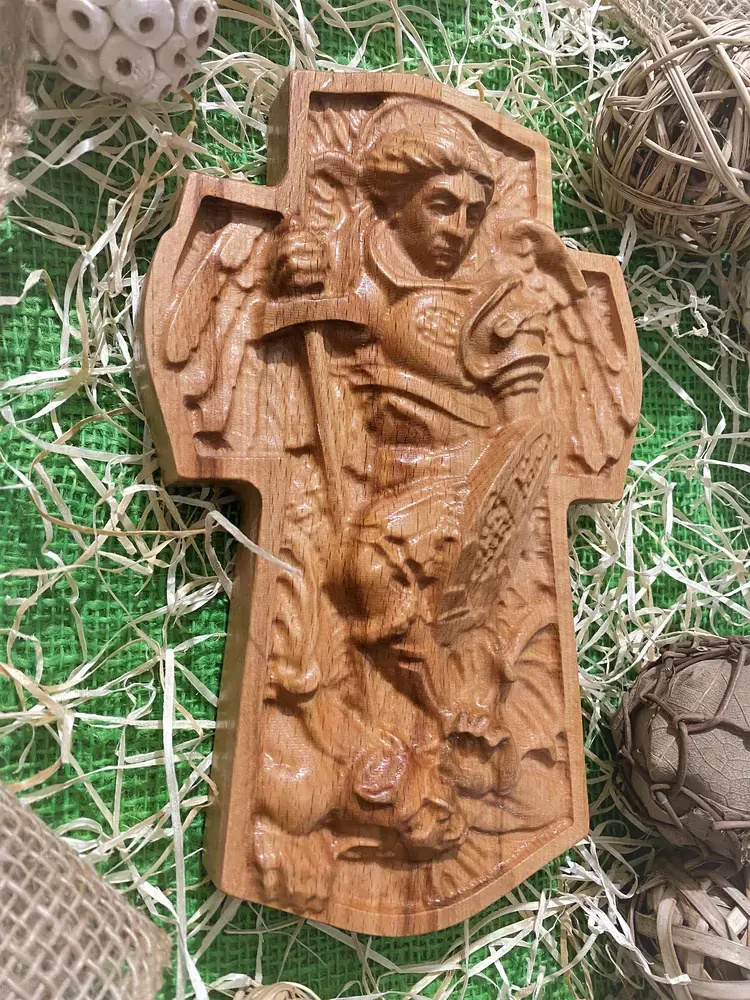 Drevený Kríž Archanjel Michael
