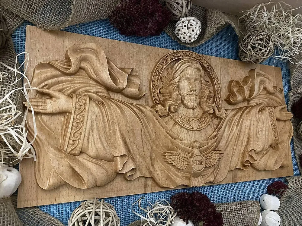 Drevený obraz na stenu Ježiš