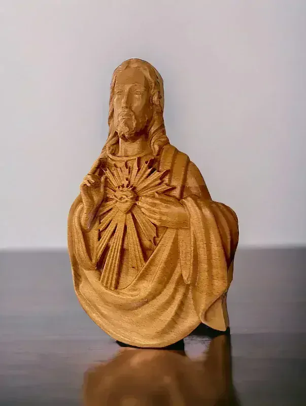 Drevený obraz Najsvätejšie srdce Ježišovo I.