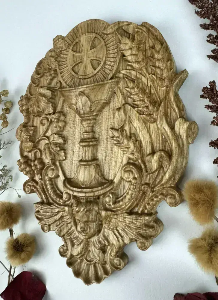 Drevený obraz Svätá Eucharistia