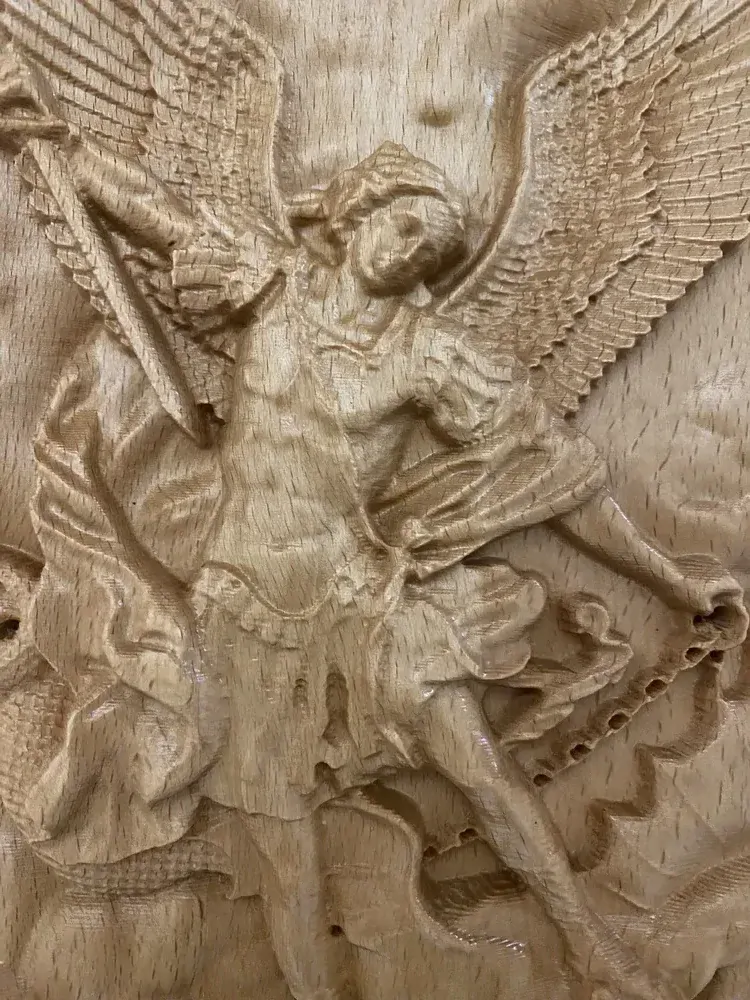 Drevený obraz Michael Archanjel