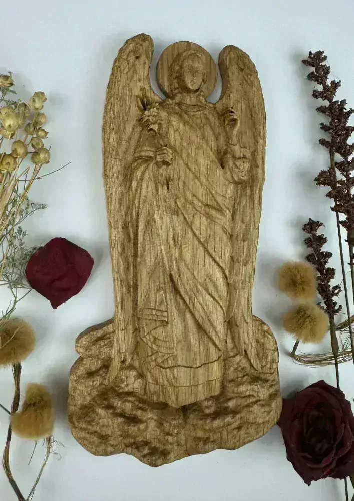 Drevený obraz Archanjel Gabriel