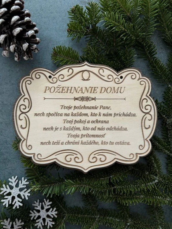 Tabuľka Požehnanie domu
