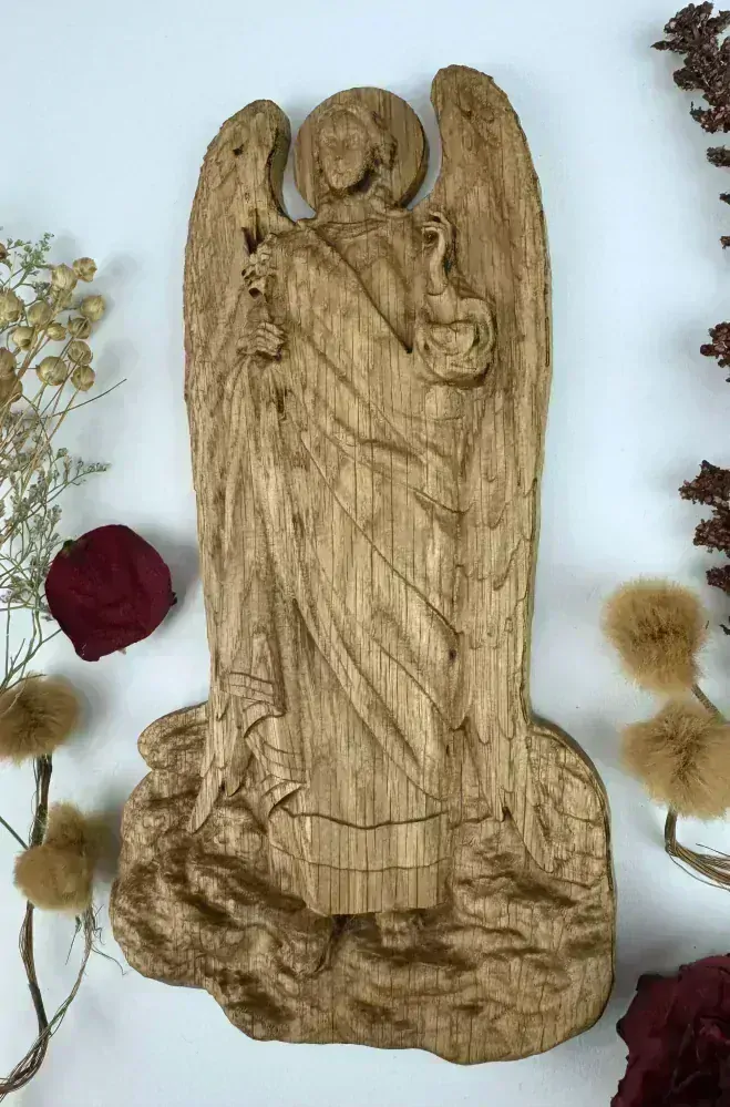 Drevený obraz Archanjel Gabriel