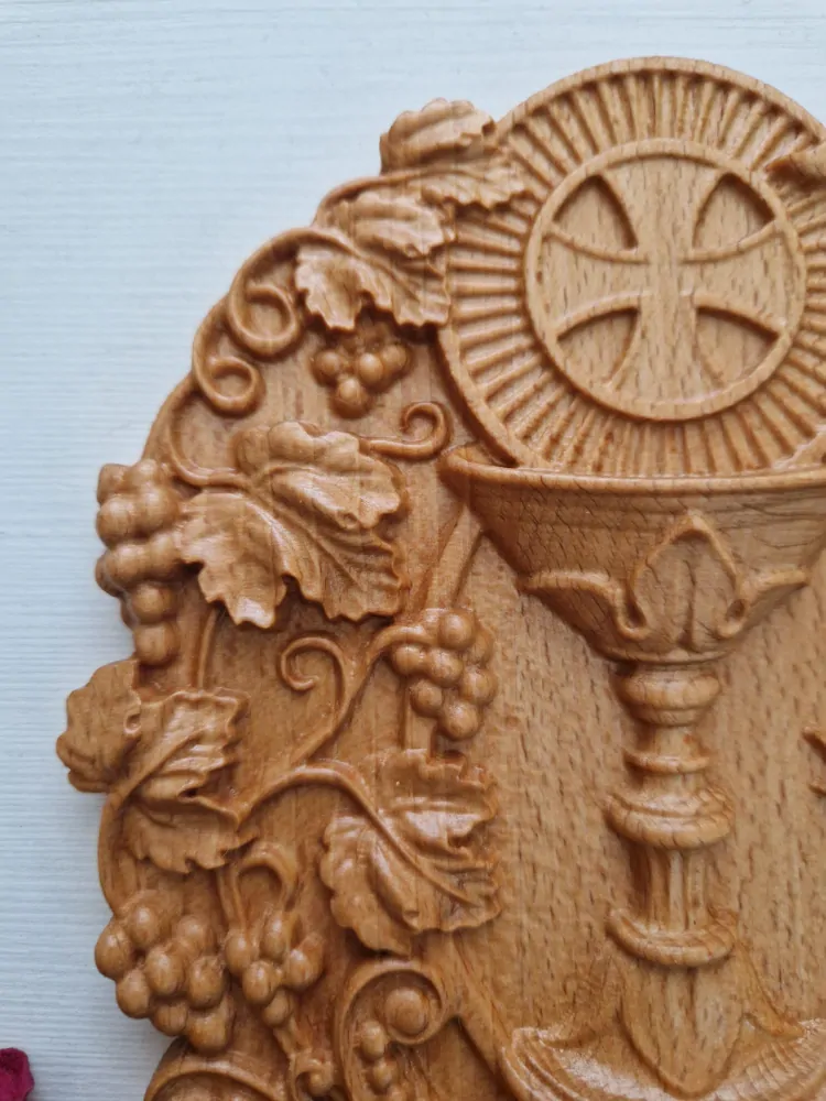 Drevený obraz Svätá Eucharistia