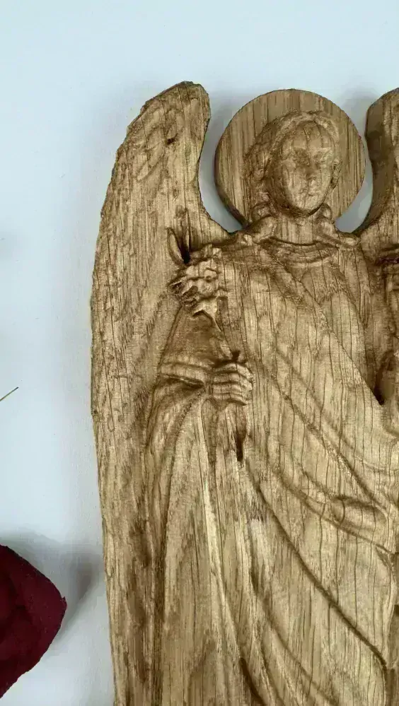 Drevený obraz Archanjel Gabriel