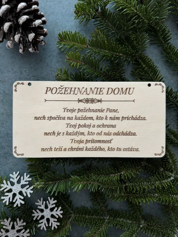 Tabuľka Požehnanie domu