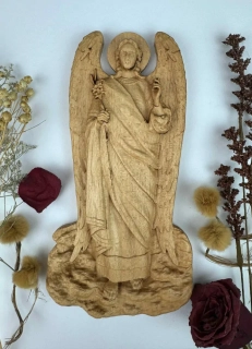 Drevený obraz Archanjel Gabriel