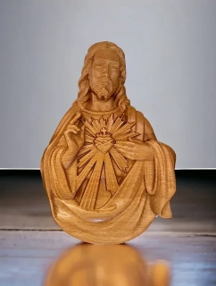 Drevený obraz Najsvätejšie srdce Ježišovo I.