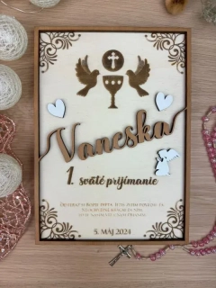 1. sväté prijímanie - Drevená tabuľka 11