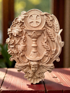 Drevený obraz Svätá Eucharistia