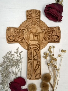 Drevený kríž Svätá eucharistia
